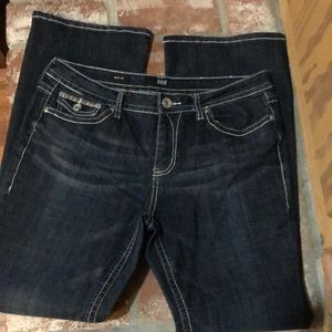 Like new, dark wash a.n.a boot cut jeans sz 32/14